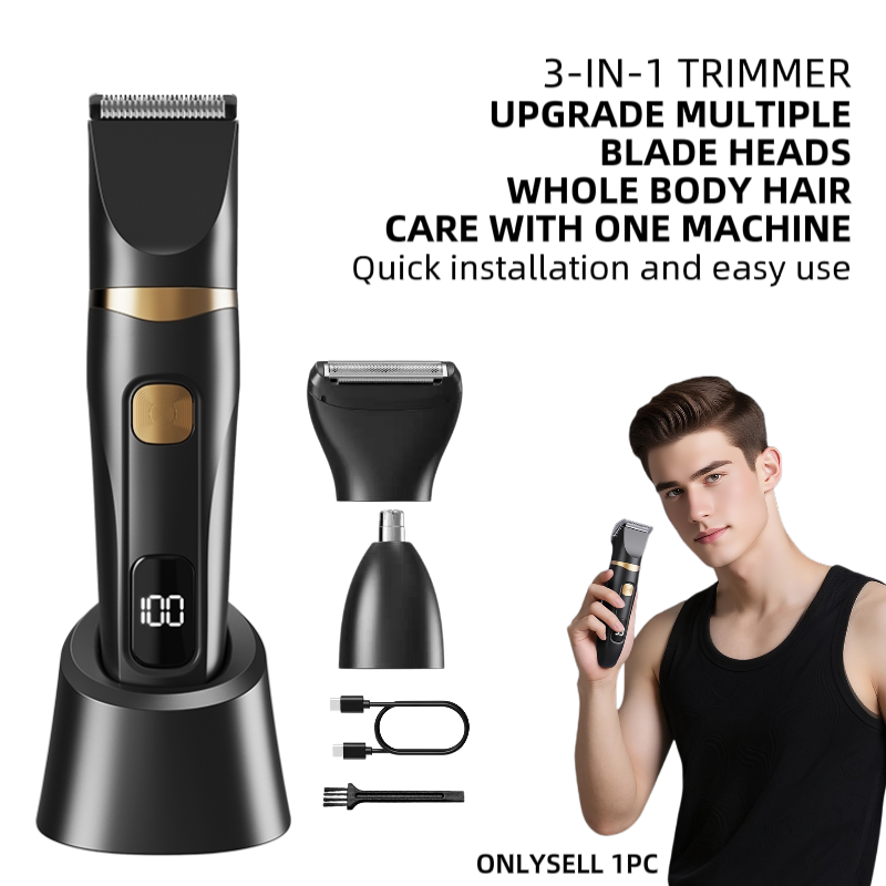 Men'S Grooming Underarm - Set Perawatan Rambut Elektrik 3 in