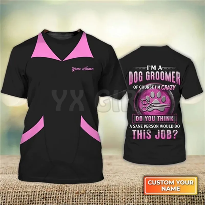 Kaos 3D Summer Dog Groomer Pro - Men Grooming Usa ulasan dan harga