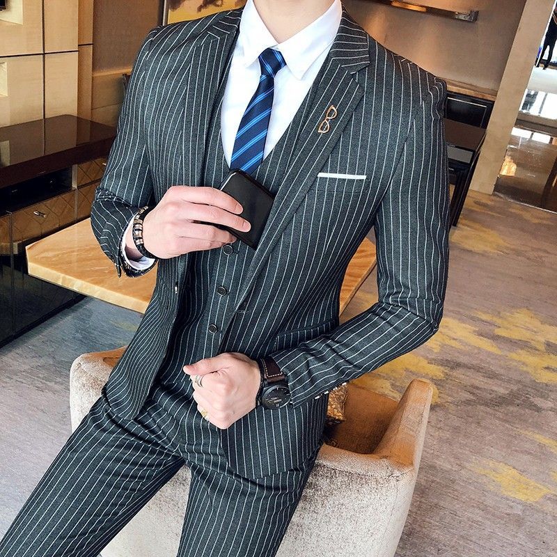 Blazer Pria Slim Fit Motif Gar - Men'S Grooming Uk ulasan dan harga