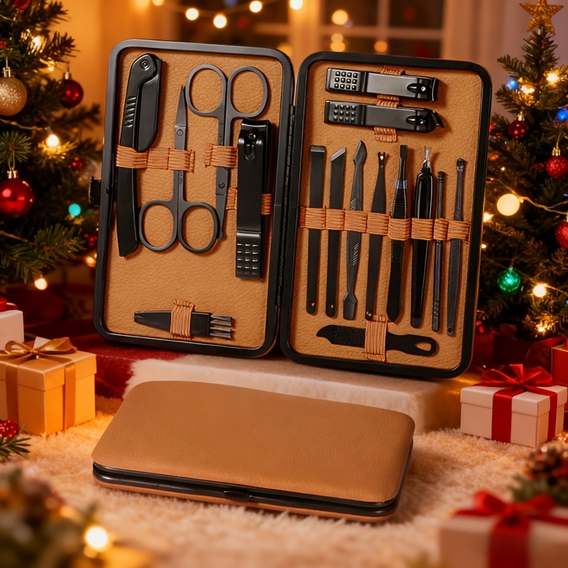 24 Buah Set Manikur Pedikur, G - Mens Grooming Kit Case ulasan dan harga