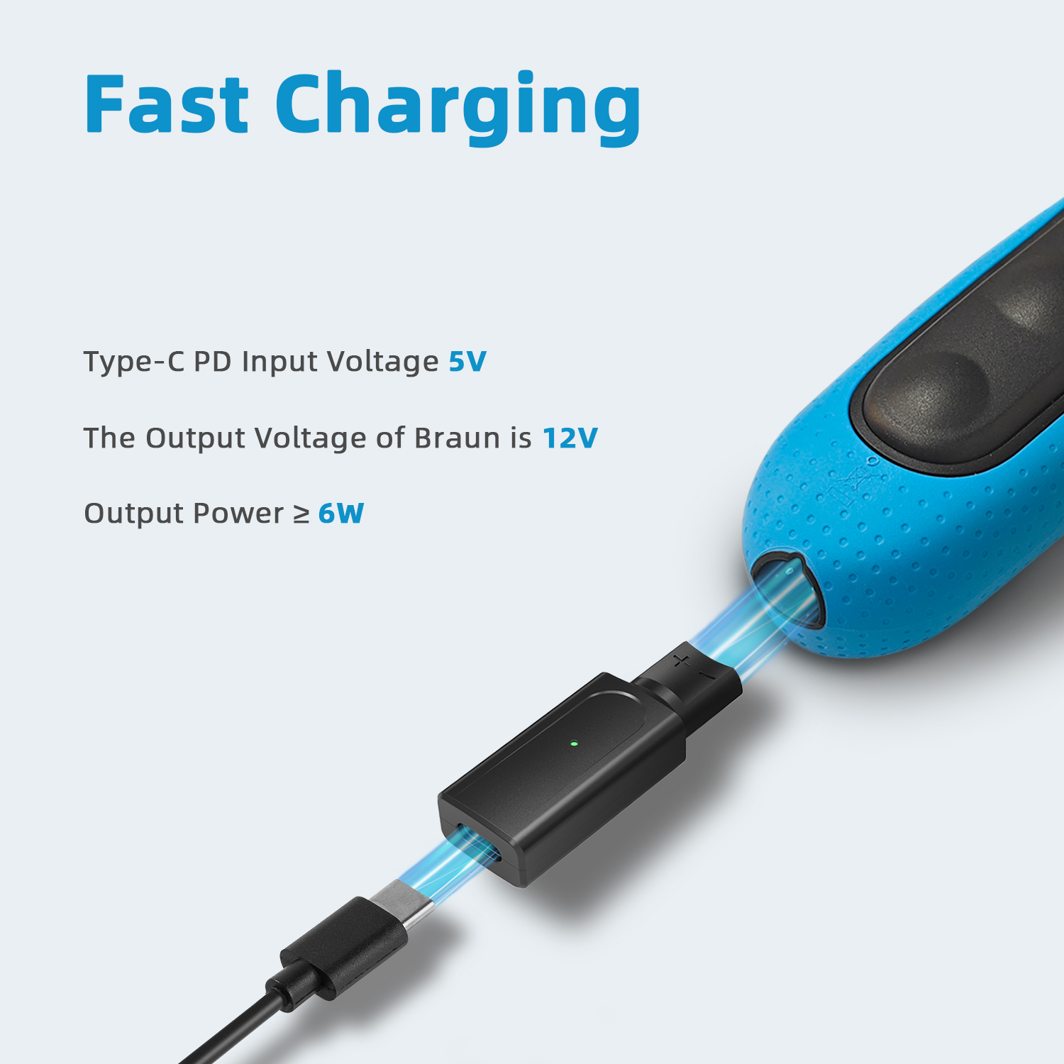 Brangdy 12V Tipe-C Adaptor Ala - Men'S Grooming Trimmer ulasan dan harga